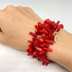 success  attract bracelet 100%real coral.